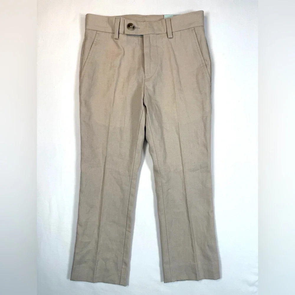 NWT CLASS CLUB Boys Khaki Dress‎ Pants Modern Fit Adjustable Waist Size 4 NEW